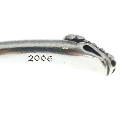 Chrome Hearts Bangle Double Dog Bracelet Silver — view 6