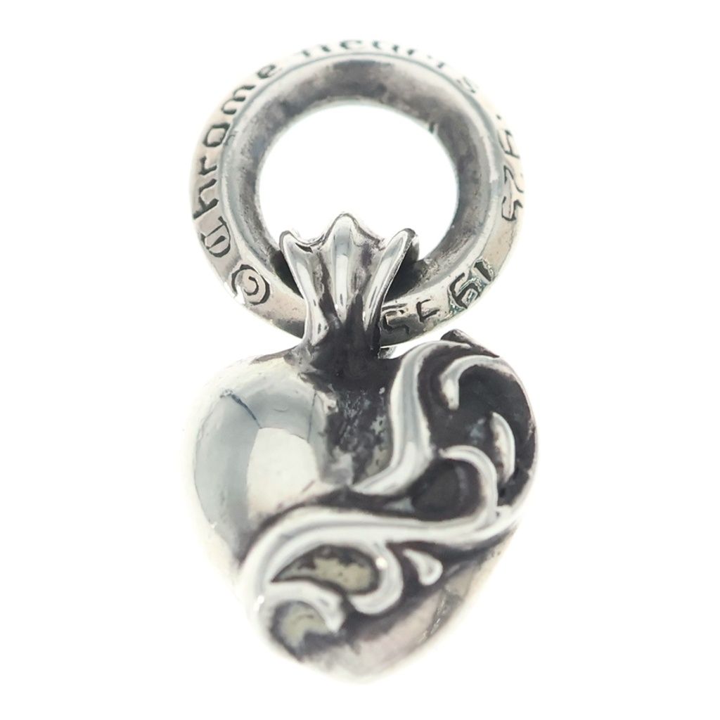Chrome Heart Charm Pendant Top Silver