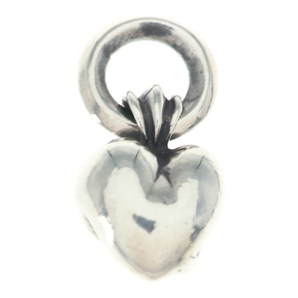 Chrome Heart Charm Pendant Top Silver — view 2