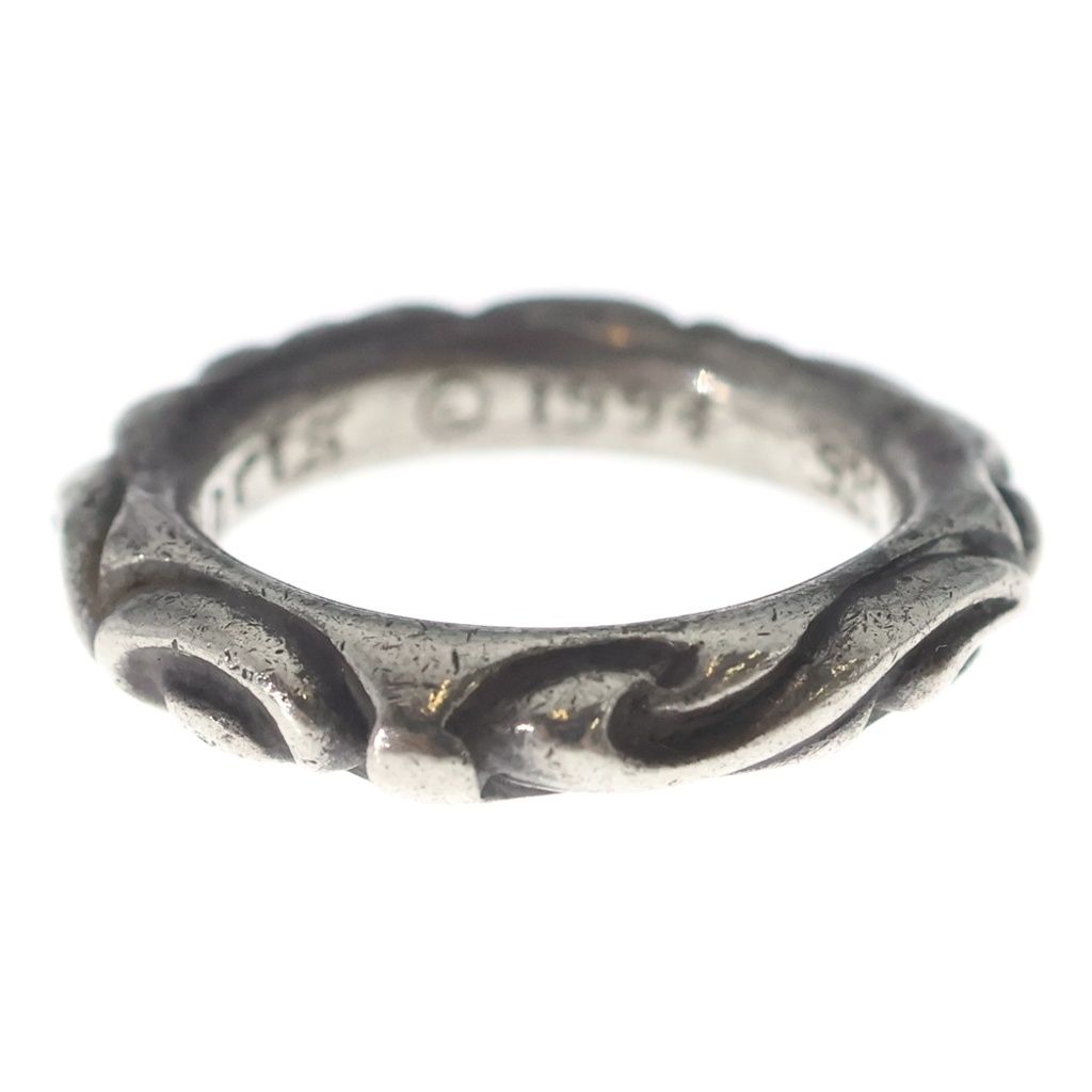 Chrome Hearts Scrl Band Scroll Ring Silver — view 4