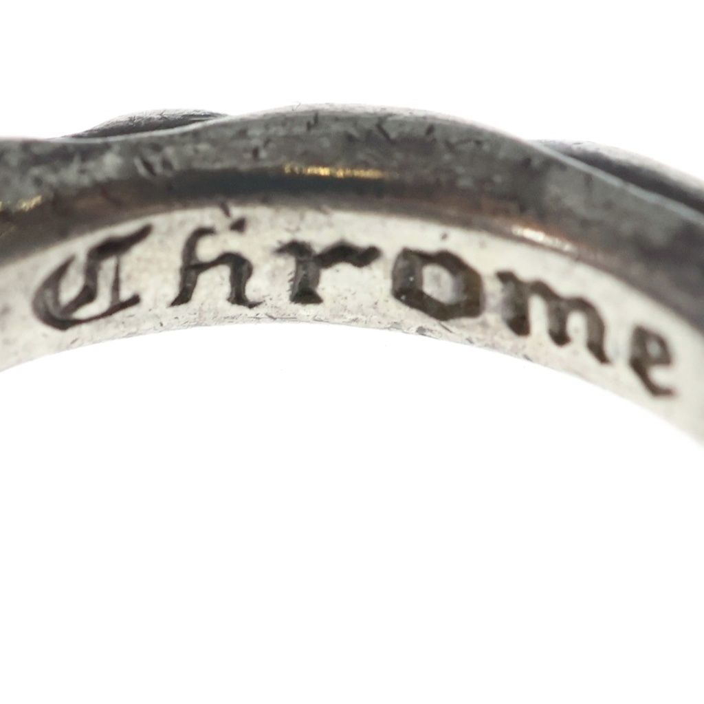 Chrome Hearts Scrl Band Scroll Ring Silver — view 6