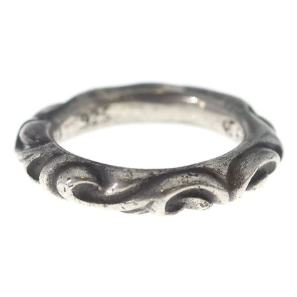 Chrome Hearts Scrl Band Scroll Ring Silver — view 3