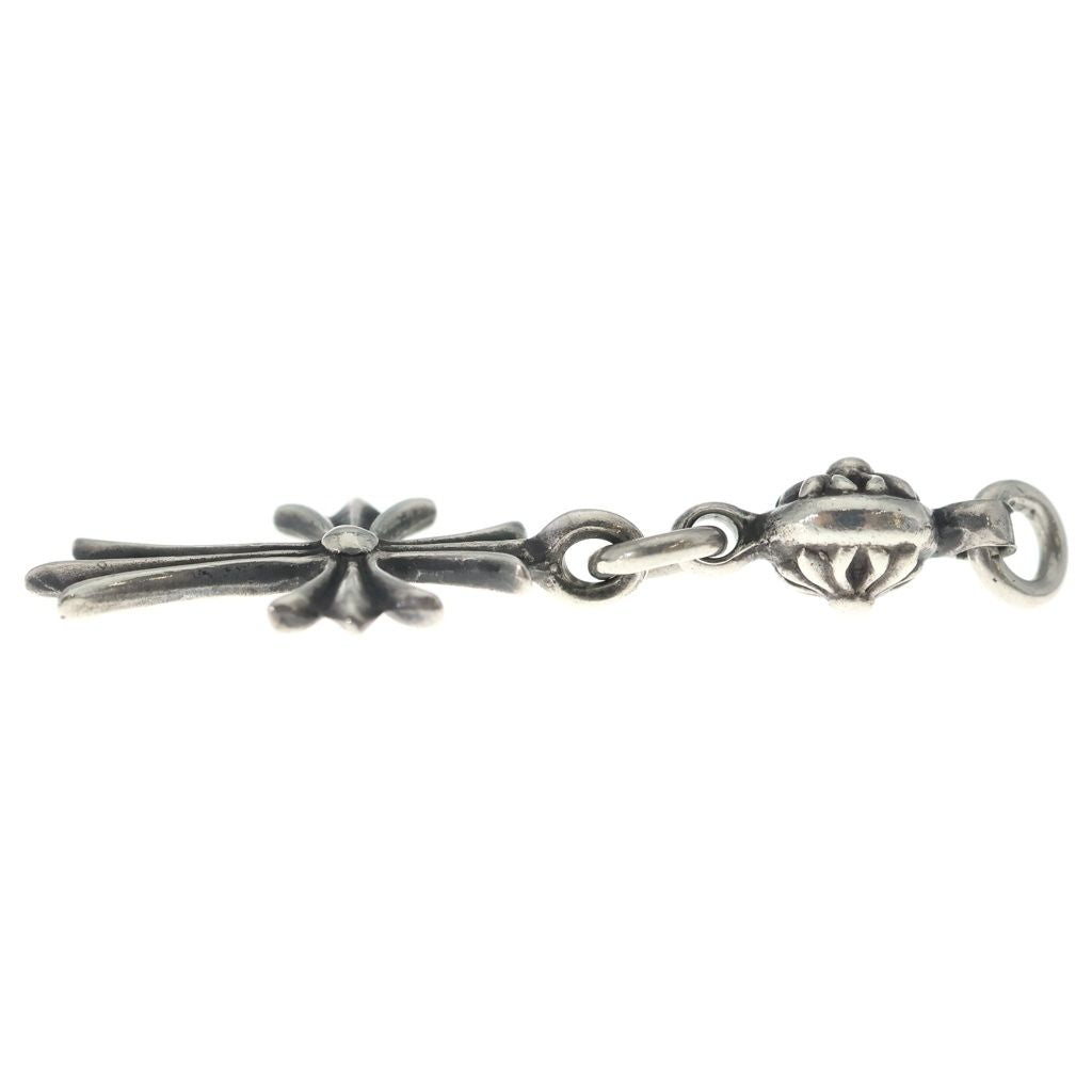 Chrome Hearts Vintage Tny CH Crs 1 Ball Tiny CH Cross Charm Pendant Top Silver — view 3