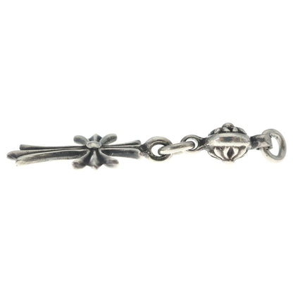 Chrome Hearts Vintage Tny CH Crs 1 Ball Tiny CH Cross Charm Pendant Top Silver — view 3