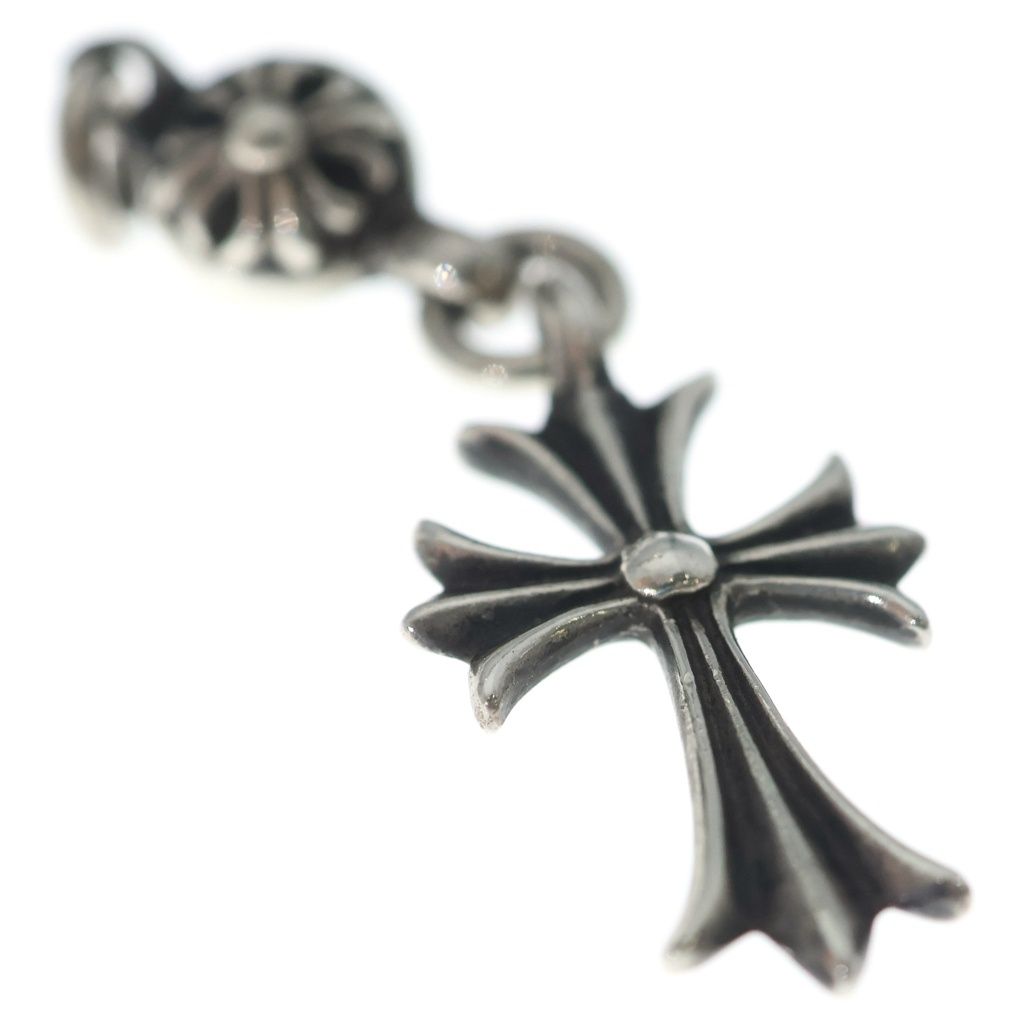Chrome Hearts Vintage Tny CH Crs 1 Ball Tiny CH Cross Charm Pendant Top Silver — view 6
