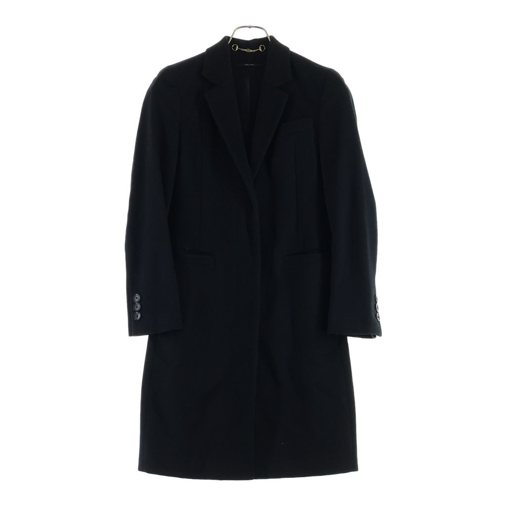 Gucci Button Wool Che Star Coat Black