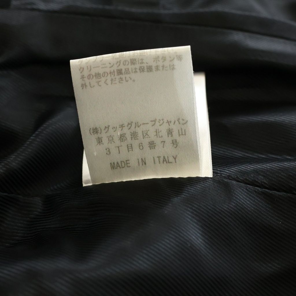 Gucci Button Wool Che Star Coat Black — view 8