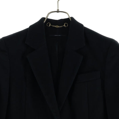 Gucci Button Wool Che Star Coat Black — view 3