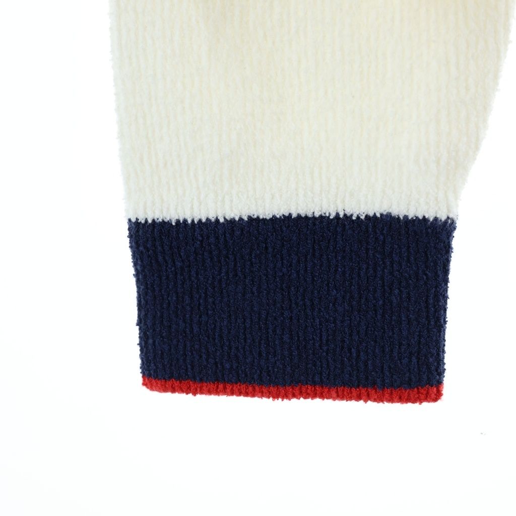 Gucci Web Knit Cardigan White Red Navy — view 5