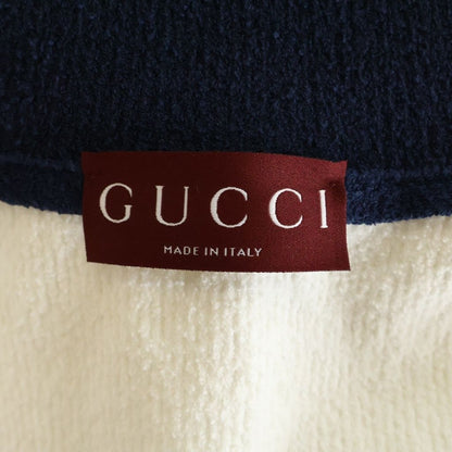 Gucci Web Knit Cardigan White Red Navy — view 6