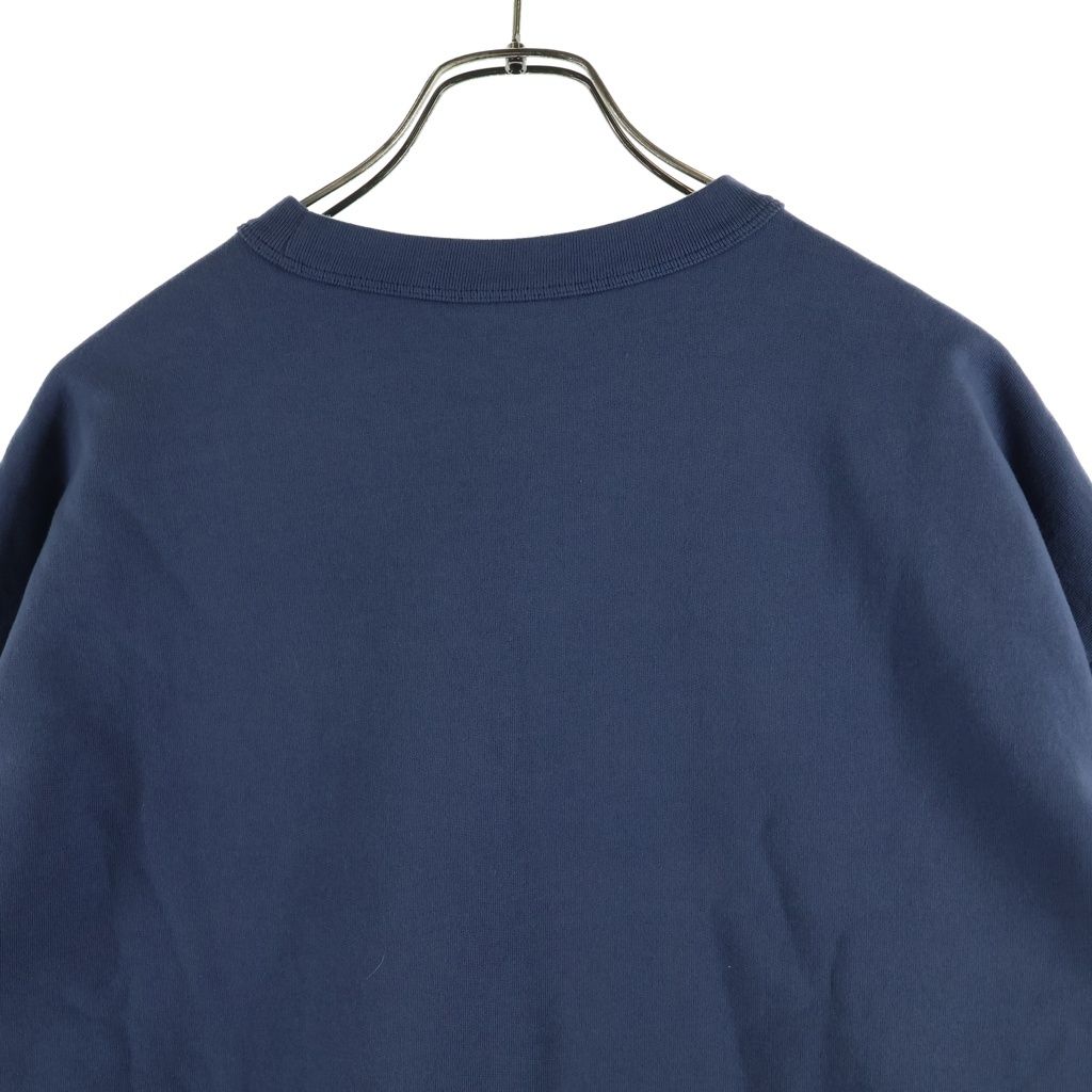 Dior Stone Island Logo Embroidery Crew Neck Pullover Sweatshirt Navy — view 4