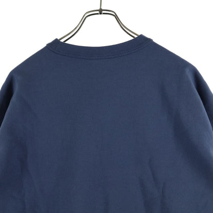 Dior Stone Island Logo Embroidery Crew Neck Pullover Sweatshirt Navy — view 4