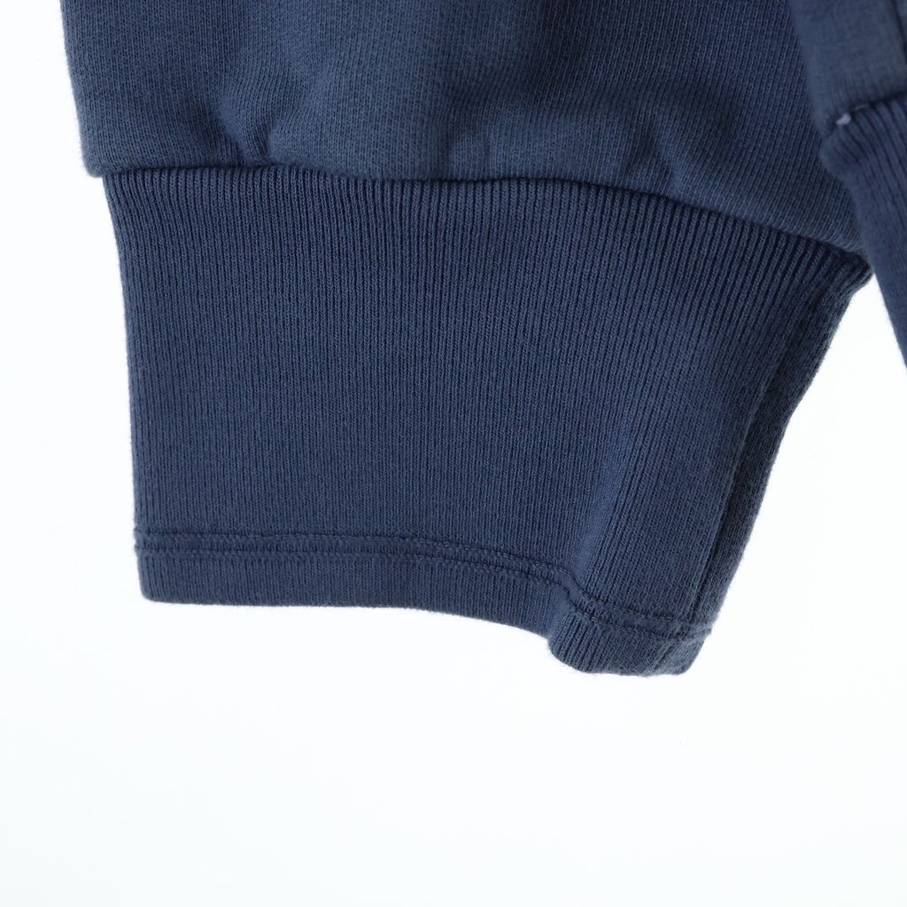 Dior Stone Island Logo Embroidery Crew Neck Pullover Sweatshirt Navy — view 6