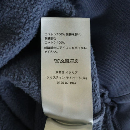 Dior Stone Island Logo Embroidery Crew Neck Pullover Sweatshirt Navy — view 8