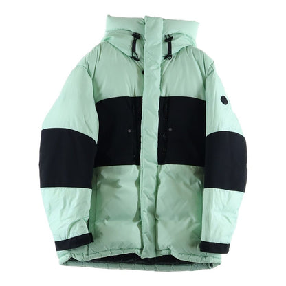 Moncler Bodri Zip Up Hooded Down Jacket Mint Green Black