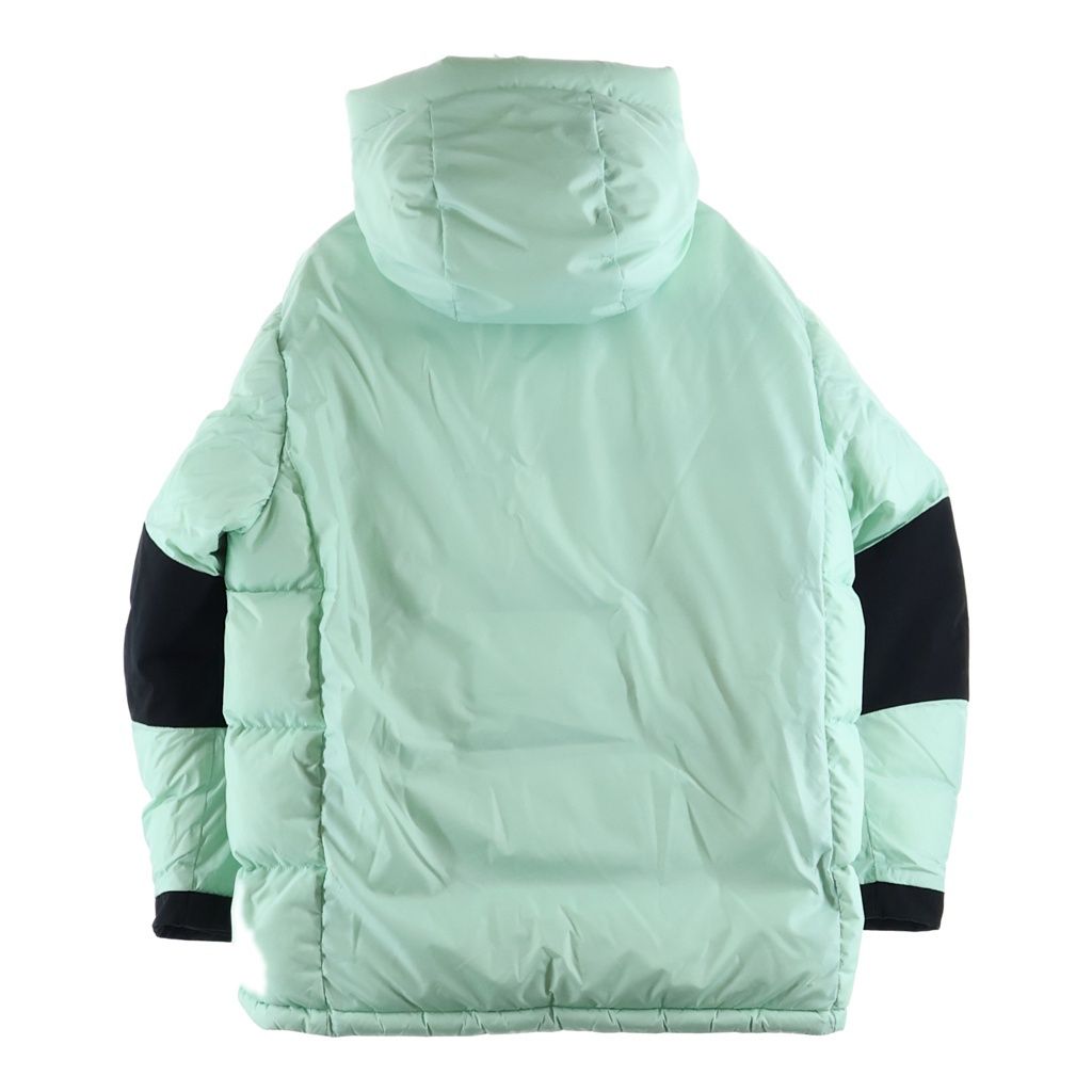 Moncler Bodri Zip Up Hooded Down Jacket Mint Green Black — view 2