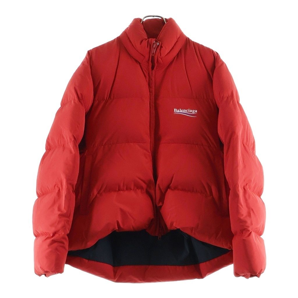 Balenciaga Campaign Logo Puffy Jacket Red