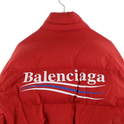 Balenciaga Campaign Logo Puffy Jacket Red — view 4