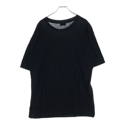 Saint Laurent Paris Logo Print Short Sleeve T-Shirt Black — view 2