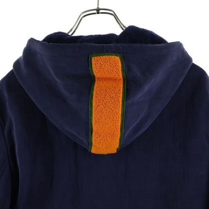 Fendi Multi Patch Hooded Jacket Coat Navy — view 4
