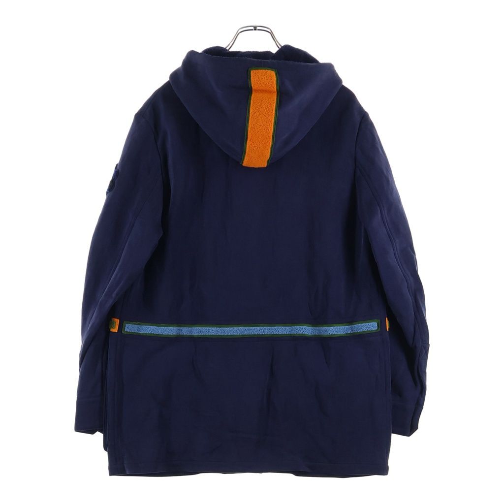 Fendi Multi Patch Hooded Jacket Coat Navy — view 2