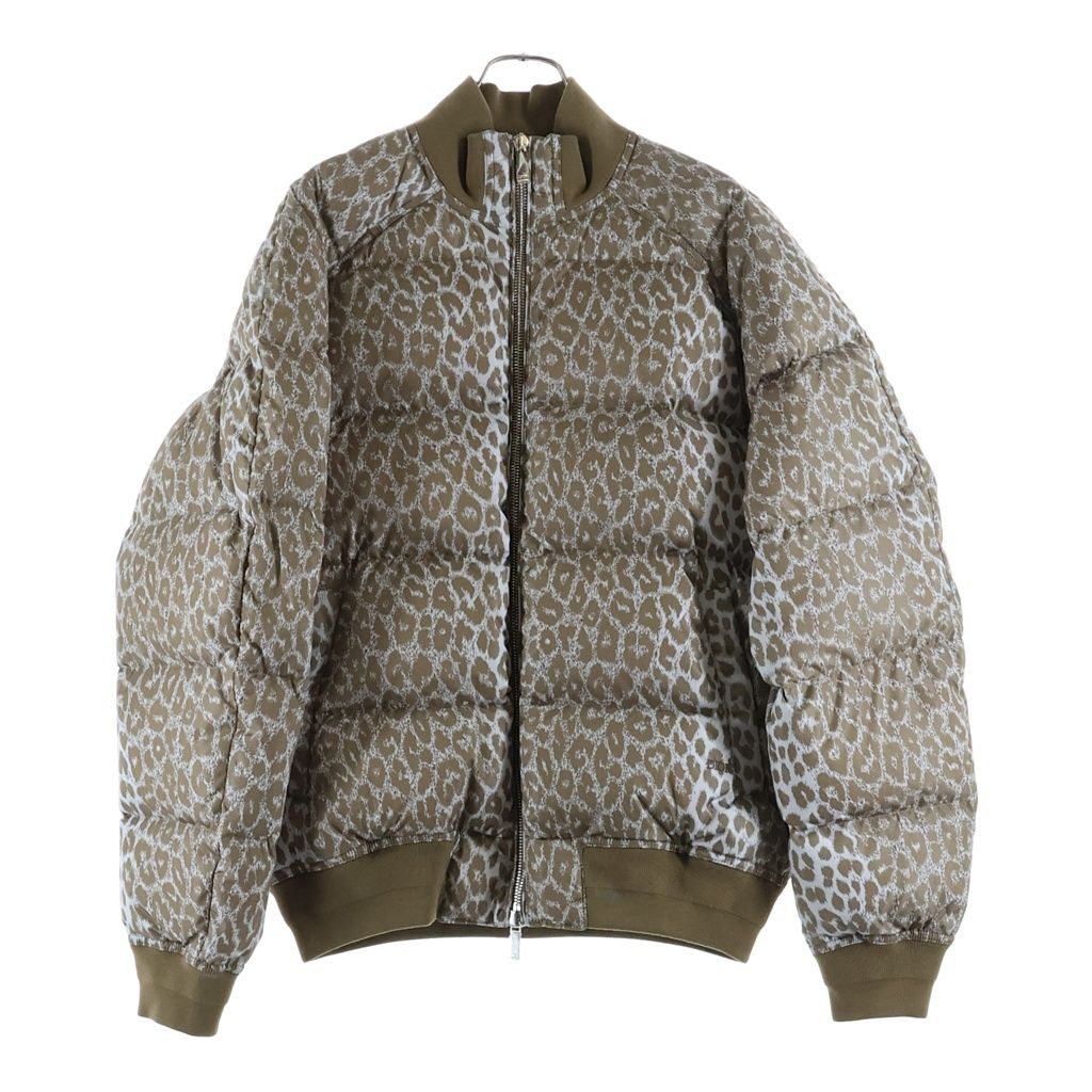 Dior Leopard Down Jacket Print Brown