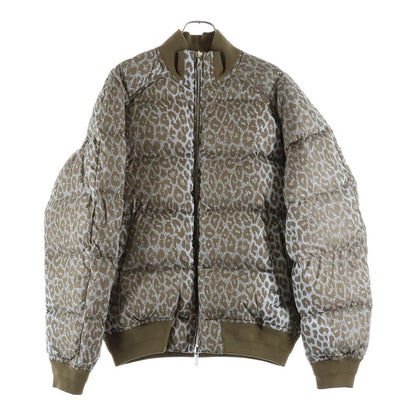 Dior Leopard Down Jacket Print Brown