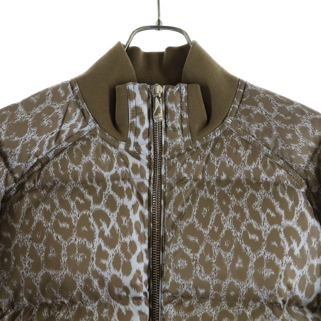 Dior Leopard Down Jacket Print Brown — view 3