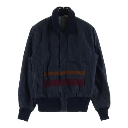 Bottega Veneta Denim Bomber Jacket Indigo