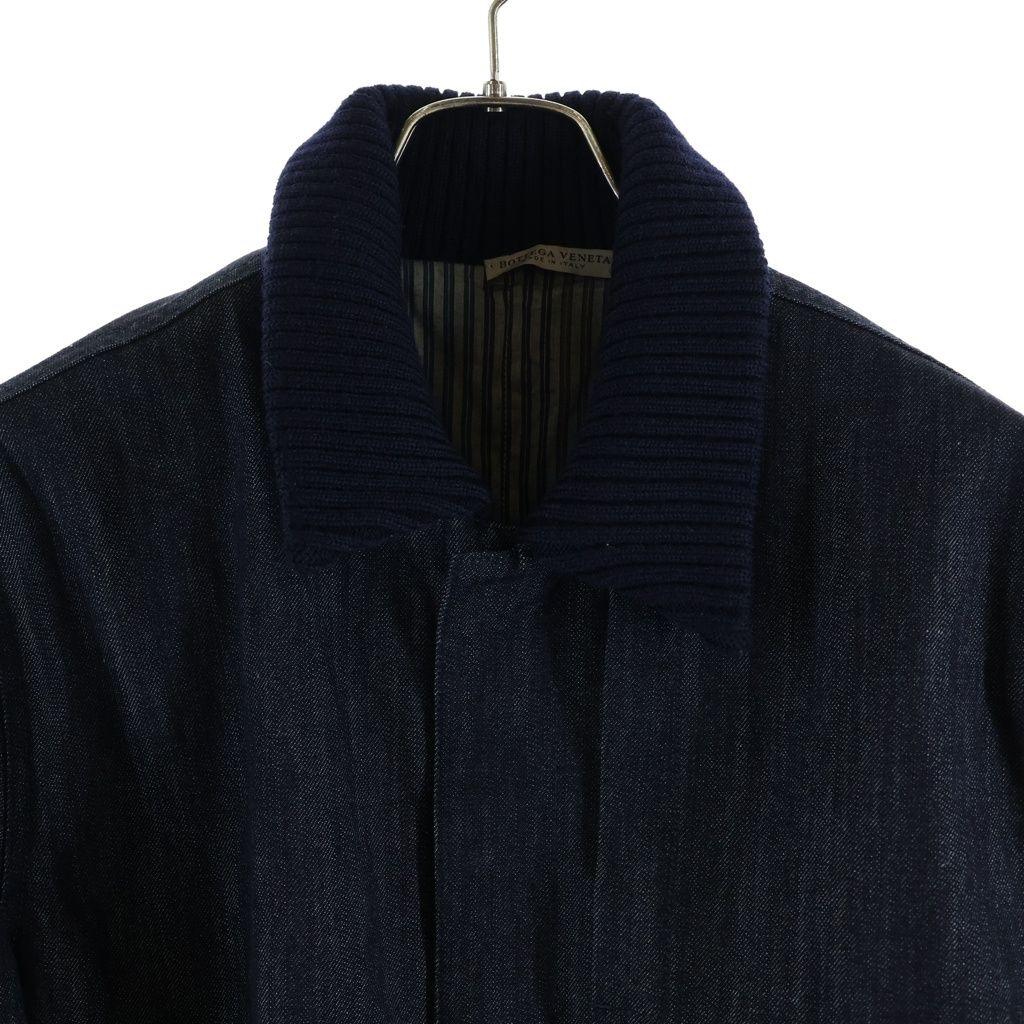 Bottega Veneta Denim Bomber Jacket Indigo — view 3
