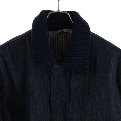 Bottega Veneta Denim Bomber Jacket Indigo — view 3