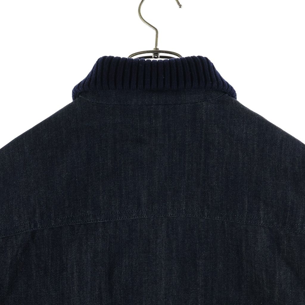 Bottega Veneta Denim Bomber Jacket Indigo — view 4
