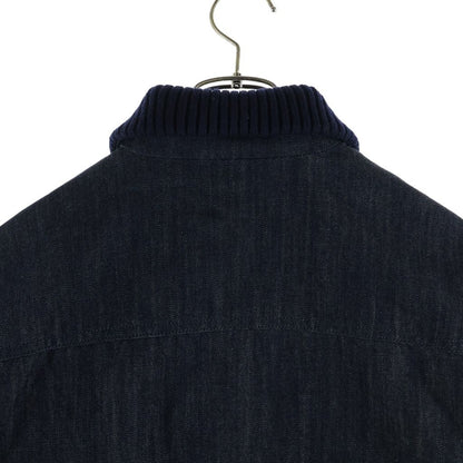Bottega Veneta Denim Bomber Jacket Indigo — view 4