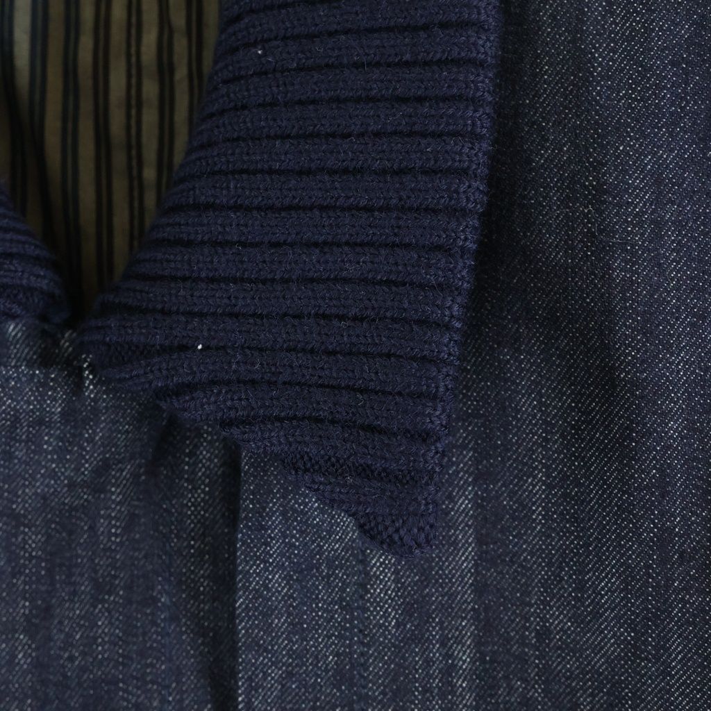 Bottega Veneta Denim Bomber Jacket Indigo — view 5