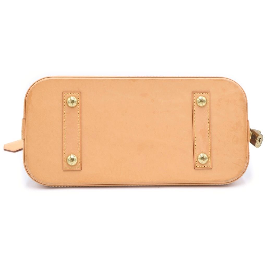 Louis Vuitton Monogram Alma PM Handbag Brown Leather Gold — view 5