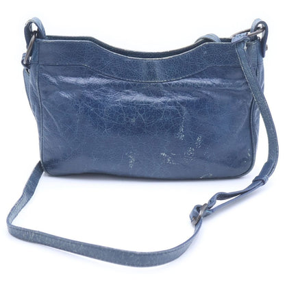 Balenciaga the Hip Mini Shoulder Bag Blue Leather Gold — view 2