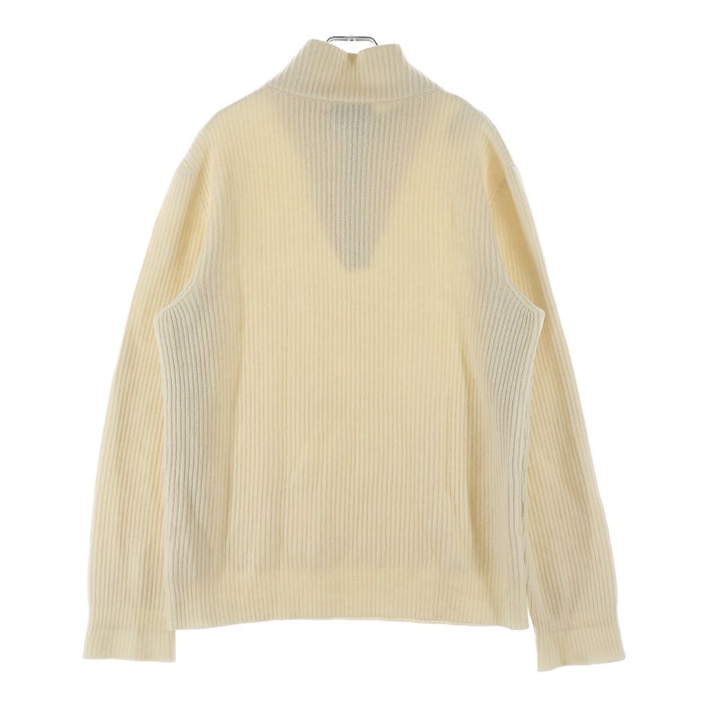 Hermes Half Zip Cashmere Knit Sweater Ivory — view 2