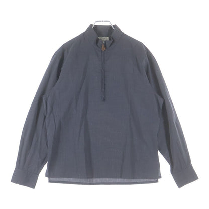 Hermes Half Zip Shirt Gray Cotton