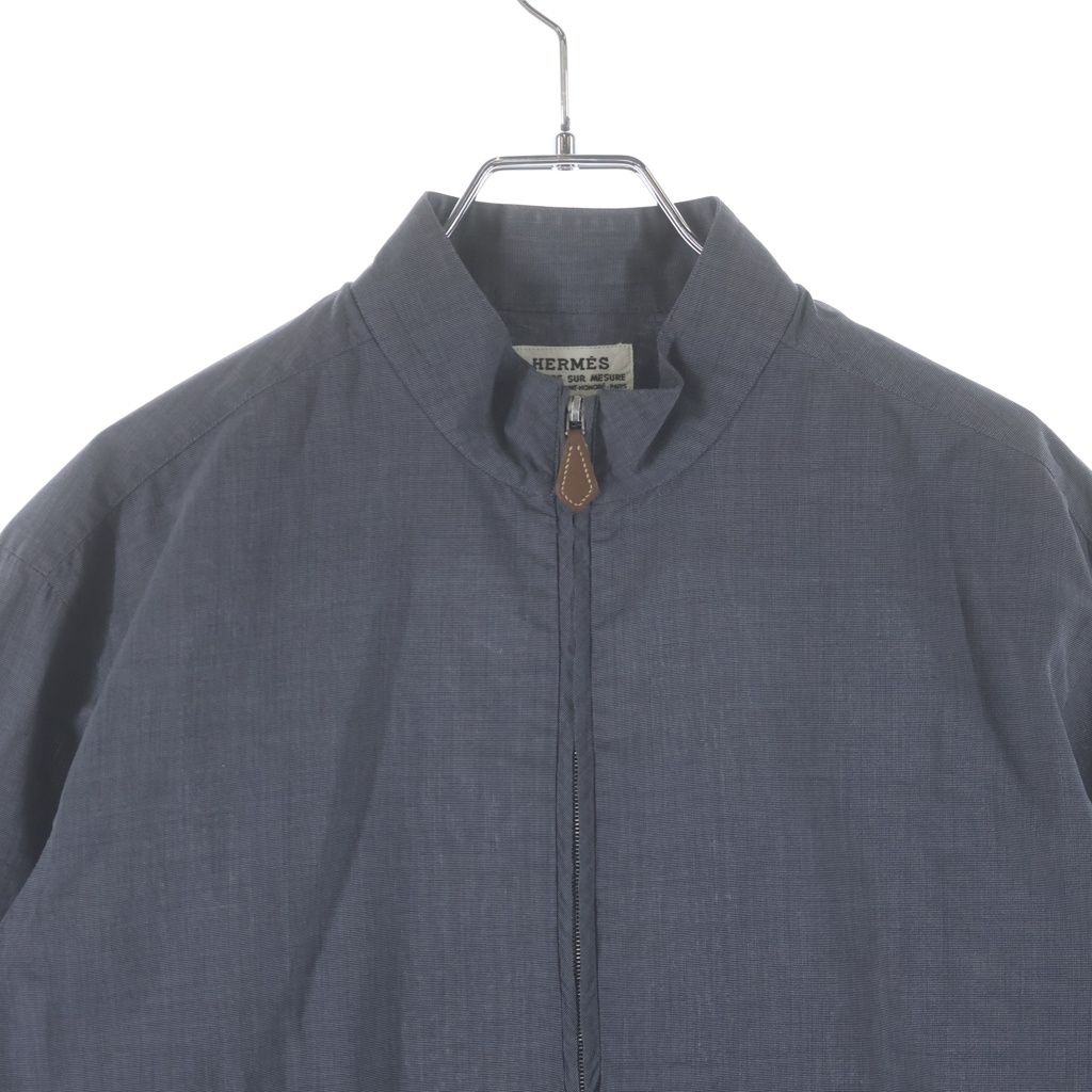 Hermes Half Zip Shirt Gray Cotton — view 3