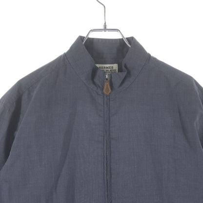 Hermes Half Zip Shirt Gray Cotton — view 3