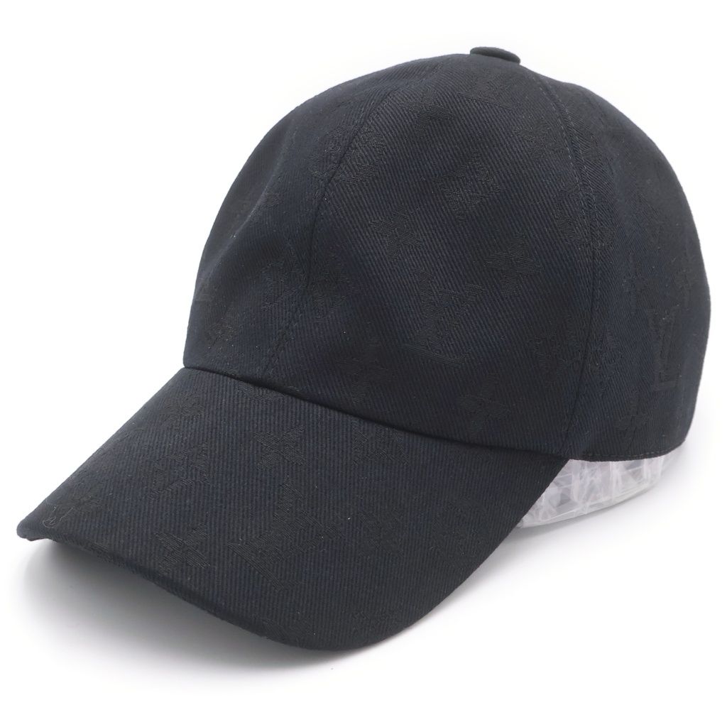 Louis Vuitton Monogram Essential Canvas Cap Hat Black