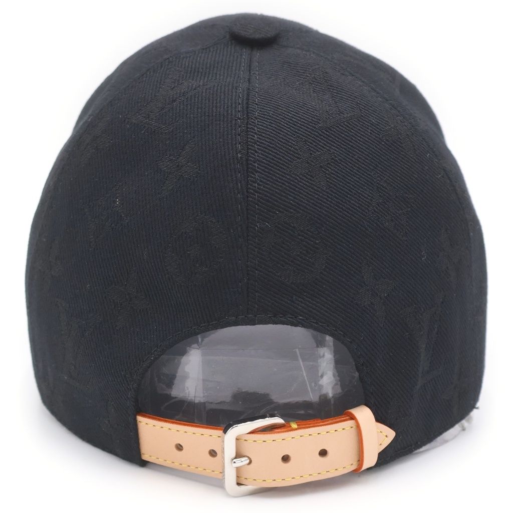 Louis Vuitton Monogram Essential Canvas Cap Hat Black — view 2