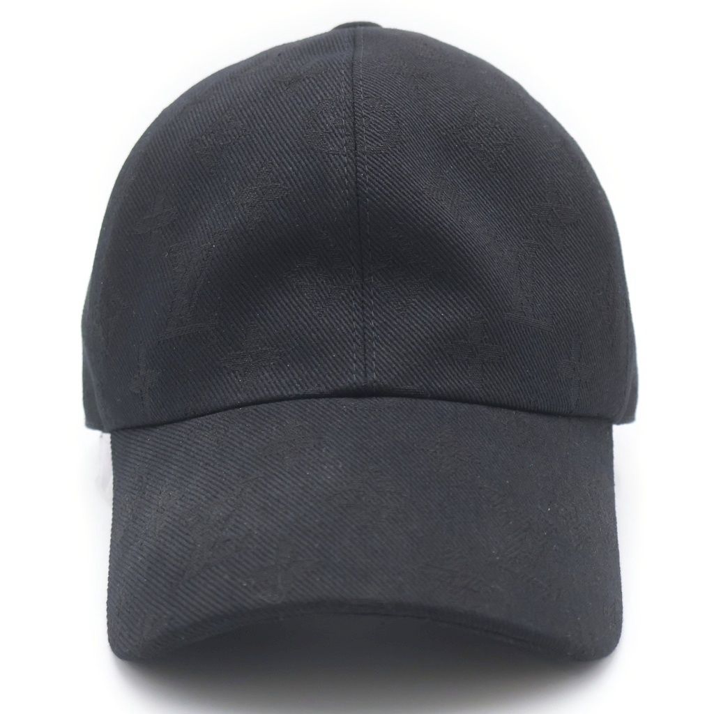 Louis Vuitton Monogram Essential Canvas Cap Hat Black — view 4