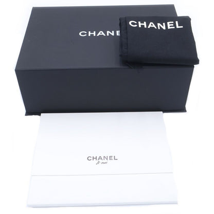 Chanel Quilted Large CC Logo Chain Shoulder Bag Black Caviar Leather Gold — view 6