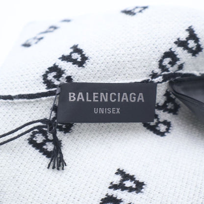 Balenciaga Over Logo Wool Knit Cap Hat Black — view 7