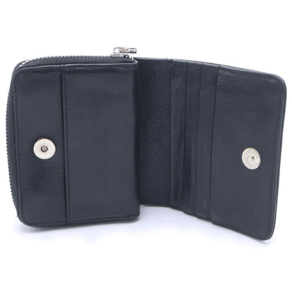 Chrome Hearts SQ Zip Bill Square Zip Leather Wallet Black — view 4