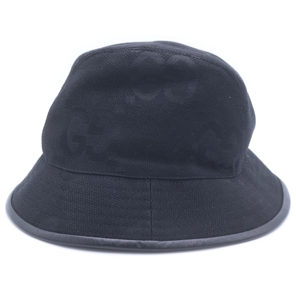 Gucci Jumbo GG Hat Bucket Hat Black — view 3