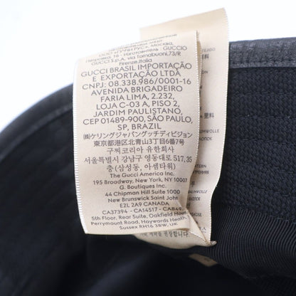 Gucci Jumbo GG Hat Bucket Hat Black — view 8