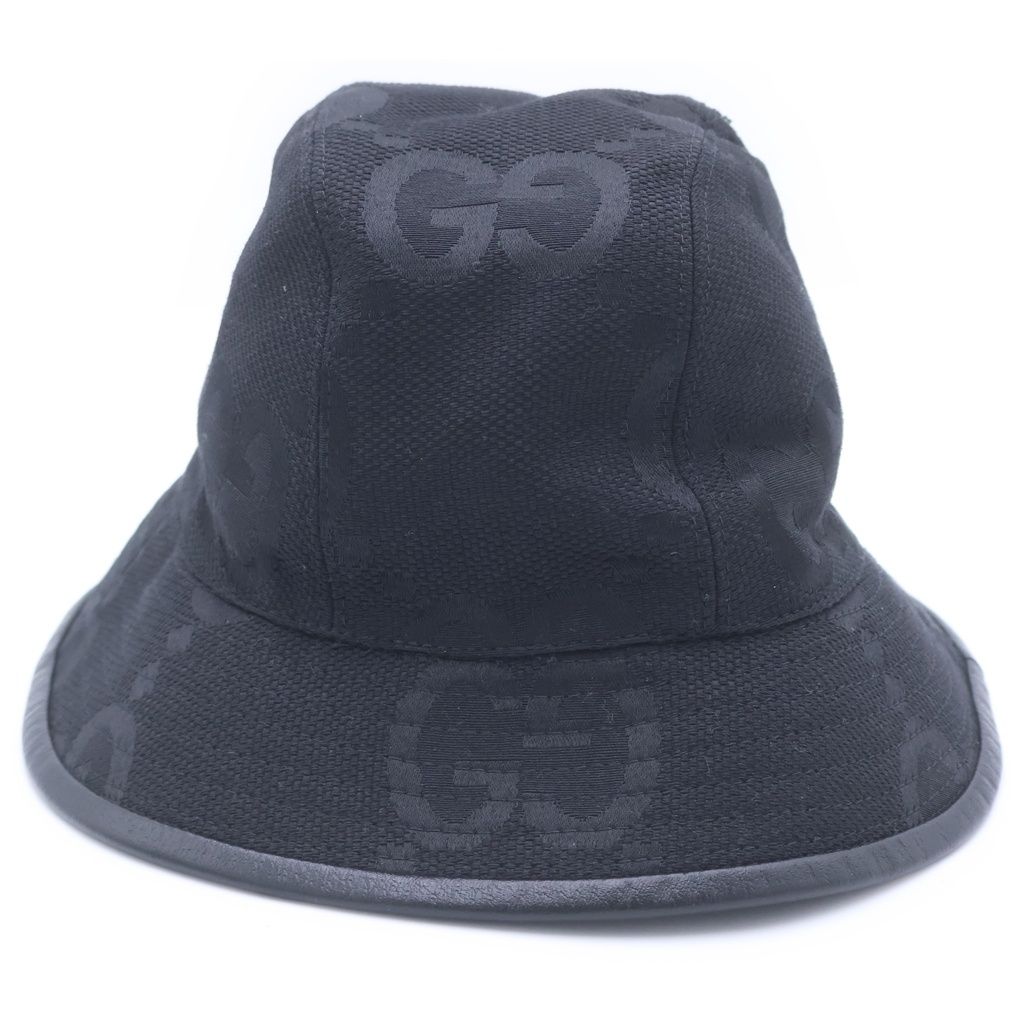 Gucci Jumbo GG Hat Bucket Hat Black — view 4