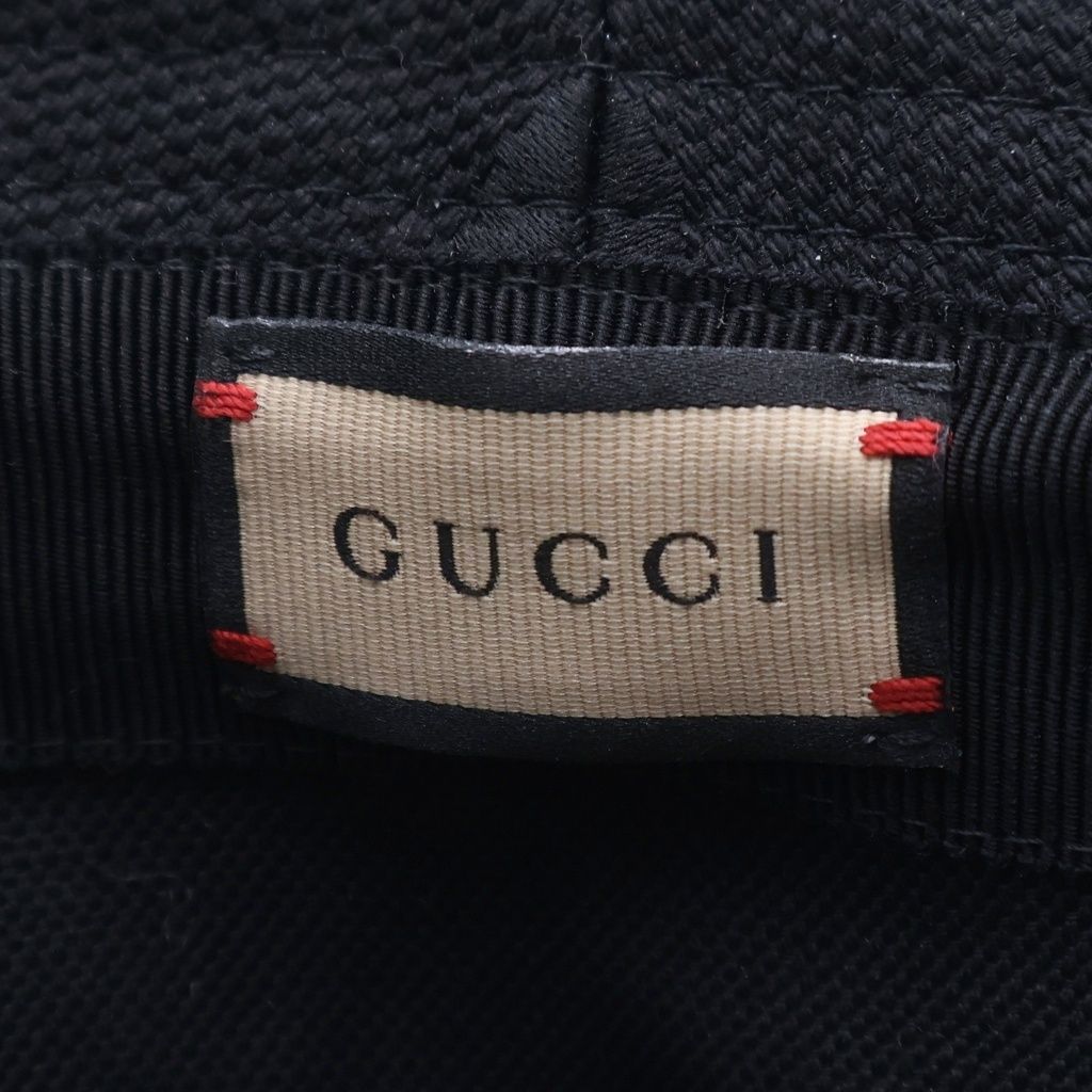 Gucci Jumbo GG Hat Bucket Hat Black — view 7